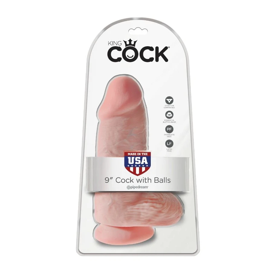 KING COCK - PÊNIS REALÍSTICO GORDINHO 23 CM